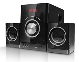 Multimedia Design Kompaktanlage Stereoanlage 2.1 Sound System Mini HiFi Musikanlage USB SD-Card Radio -