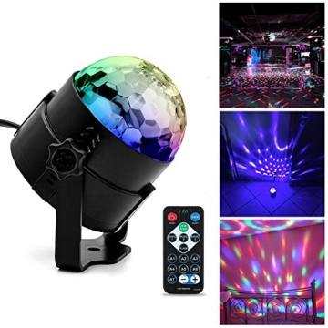 Á Ubegood Led Disco Licht Beleuchtung Dj Party Licht Buhnenbeleuchtung Led Lichteffekt Einer Discokugel Lampe Projektor Fur Weihnachten Halloween Disco Bar Partei Xmas Club Karaoke Buhne Tanzflache Schlafzimmer Draussen Mit Fernbedienung