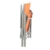 Klappstuhl Aluminium Gartenstuhl Alu Campingstuhl verstellbar orange hochlehnig - 