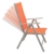 Klappstuhl Aluminium Gartenstuhl Alu Campingstuhl verstellbar orange hochlehnig - 