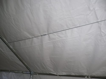 Profi-Zelt Palma 4x6 Meter in PVC-Ausführung, weiss, mit Fenstern - 